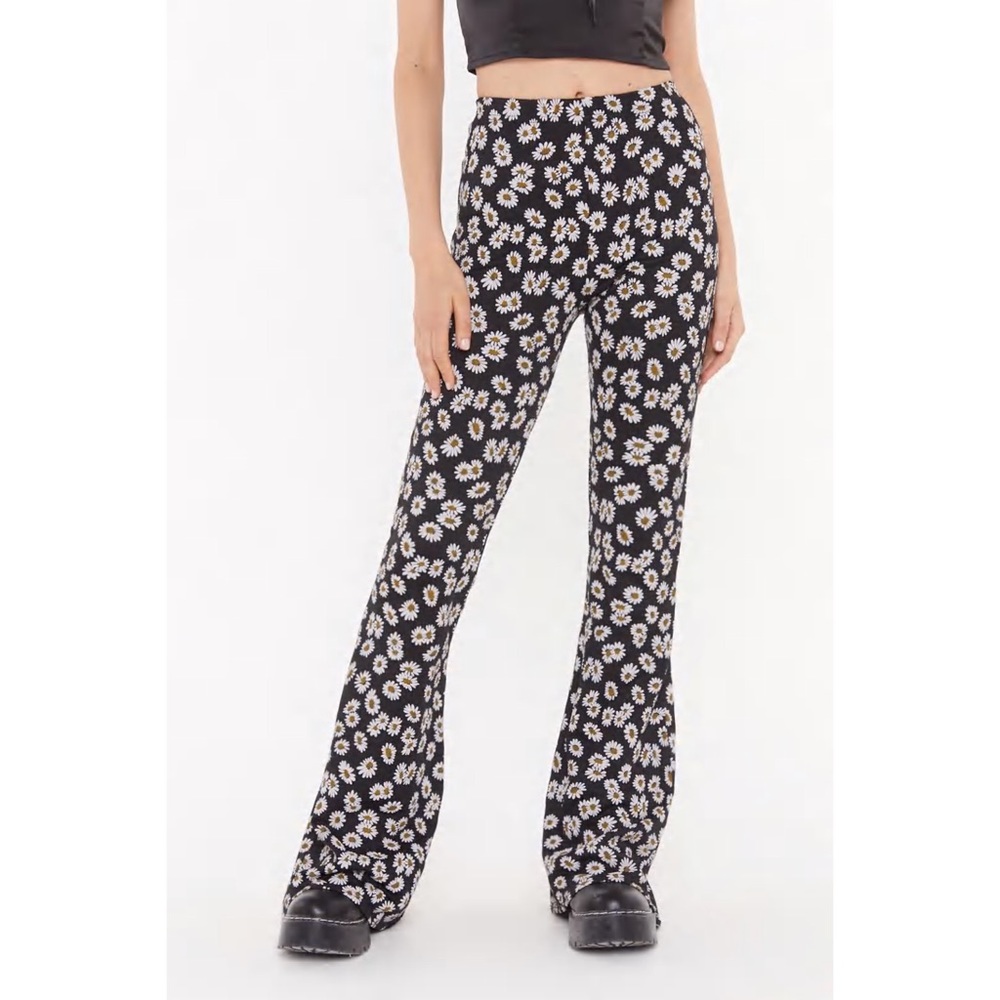 Nasty Gal Fresh As A Daisy Flared Pants